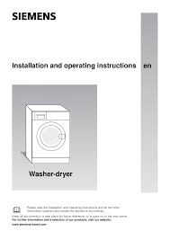 Lg washing machine every item on this page was chosen by a town & country editor. Siemens Iq300 Automatic Washer Dryer Fully Integrated Operat Install Instruct Program Table Manualzz