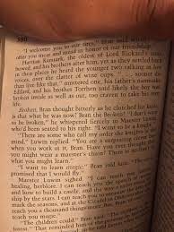 I got my book for $0.25 from my local goodwill, but it still made me a little sad. Bran The Broken Agot Page 580 Freefolk