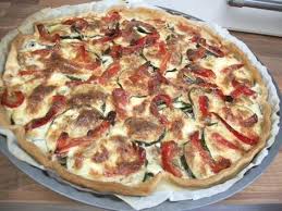 Tarte Aux Courgettes Aux Poivrons Et Aux Lardons Recette Tarte Courgette Recettes De Cuisine Recette