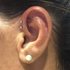 Industrie8 See And Feel The Difference Pic Double Higher Daith Aka Forward Helix Wi Forward Helix Piercing Earings Piercings Double Forward Helix Piercing