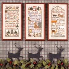 Hand embroidery stitch lessons with step by step illustrations, patterns, projects and a bit of history. Prairie Schooler Christmas Samplers Cross Stitch Pattern 123stitch
