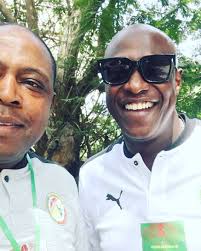 With my #senegal opponent & brother @khaliloufadiga and my teammates Pascal  Feisounou , Samuel Kuffour & Herita Ilunga