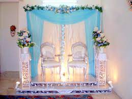 Aduh peningnya kepala bila kena fikir warna tema majlis kahwin nanti. Pelamin Simple Tema Biru Home Desaign