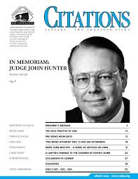 IN MEMORIAM: JUDGE JOHN HUNTER