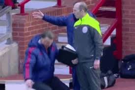 The coach of the red devils simulates the dive from arsenal player. Man United Boss Louis Van Gaal Mocks Arsenal S Alexis Sanchez With Bizarre Dive Twitter Loves It Mirror Online