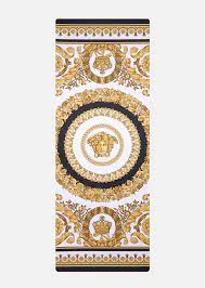 ˈdʒanni verˈsaːtʃe), usually referred to simply as versace, is an italian luxury fashion company and trade name founded by gianni versace in 1978. Versace I Baroque Print Yoga Mat Home Collection Official Website