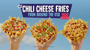 The varieties include chili onion dog, chili cheeseburger, and chili onion dog, among others, while the sides include french fries in several flavors (e.g., chili cheese and bacon ranch). Wienerschnitzel Chili Cheese Fries Tv Commercial From Around Usa Ispot Tv