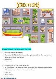 Giving Directions Language English Grade Level 5 School Subject English As A Second Language Esl M Give Directions English As A Second Language Directions