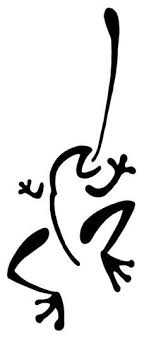 Black And White Frog Images Frog Clipart Black And White Brush Stroke Google Search Frog Tattoos Frog Outline Henna Drawings