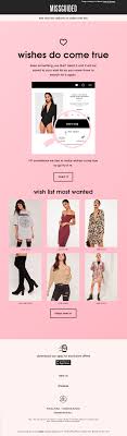 Wishlist Email From Missguided Emailmarketing Email Marketing Fashion Wishlist Product Recommendations