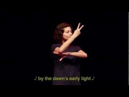 The Star Spangled Banner Asl Translation Sign Language Songs Star Spangled Banner Sign Language Phrases