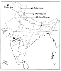 Class 9 Geography Map Work Chapter 1 India Size And Location Learn Cbse Https Www Learncbse In Class 9 Geography Map Work Cha Geography Map Geography Map