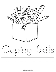 Fill in this card to help children create a plan to manage their anxiety or anger. Coping Skills Worksheet Twisty Noodle