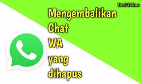 Mengirim pesan ke orang lain di whatsapp terkadang juga mengalami kesalahan, entah dalam pengetikan. Cara Mengembalikan Chat Wa Yang Sudah Dihapus