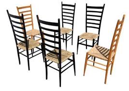 Italian Chiavari Tall Ladderback Chair Set Of 6 Farmhouse Boho Bohemian Cottage Mid Century Jungalow Ladder Back Dining Chairs Dining Chairs Ladder Back Chairs