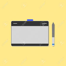 Tap and hold to drag windows (sustained mouse click). Digital Drawing Table Mouse Pen Tablet Drawing Flat Design Vector Royalty Free Cliparts Vectors And Stock Illustration Image 55912695