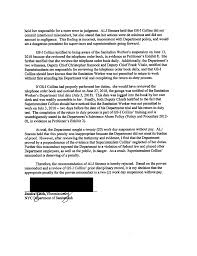 Dep't of Sanitation v. Collins