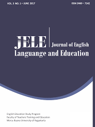 jele journal of english language and education jele journal of english language and