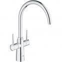 Is the grohe ambi dual lever taps made in germany. Grohe Ambi Chrome Twin Lever Kitchen Sink Mixer Tap 1 2 30189000 Twin Lever Taps From Taps Uk