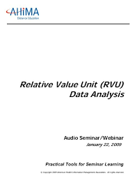 relative value unit rvu american health information