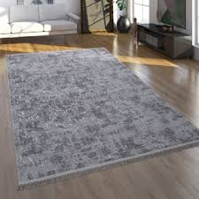 Sie sind praktisch für allergiker und tierbesitzer. Teppich Kurzflor Teppich Fur Wohnzimmer Im Orient Look Waschbar In Grau Kaufen Bei Diva Teppich Center