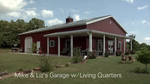 Metal buildings are easily expandable as well as. Mike Liz S Garage W Living Quarters Youtube