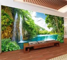 Menggambar pemandangan air terjun dan gunung | drawing scenery of &mldr; Beibehang Kustom 3d Stereo Wallpaper Lukisan Yang Indah Gunung Pemandangan Air Terjun Jiangnan Pemandangan Tv Latar Belakang Kertas Dinding Wallpaper Home Decor 3d Photo3d Wall Murals Wallpaper Aliexpress