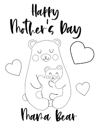 Download care bears coloring pages picture and image with high quality? Mothers Day Coloring Page Free Printable Cenzerely Yours