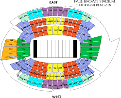 Paul Brown Stadium Seating Chart With Seat Numbers