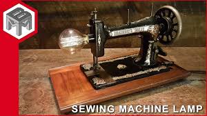 One of my earliest sewing machine acquisitions was a vintage 1920's singer treadle. Industrial Wall Sconce Repurposed Sewing Machine Edison Lamp Youtube