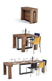 There are 6 lockable casters on the bottom of the table, and the flexible casters on the moving board make it easy to expand and fold the table. These 12 Dining Tables Are Excellent Solutions For Small Spaces Living In Dining Table Small Space Dining Room Small Furniture For Small Spaces