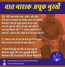 व त न शक घर ल उपच र न स ख और उप य Vaat Rog Ke Gharelu Nuskhe Aur Upay In Hindi Mybapuji Ayurvedic Health Ayurveda
