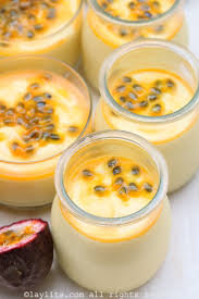 Passion Fruit Panna Cotta Passion Fruit Mousse Mousse Recipes Passion Fruit Juice