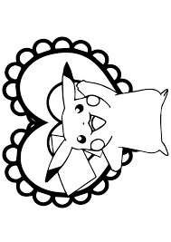 Explore 623989 free printable coloring pages for your kids and adults. Pikachu Love Coloring Page Novocom Top