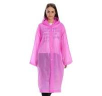 Rain Ponchos for Adults Reusable Raincoats Survival Heavy Duty Military  Impermeable 1 Packs Rain Coat(Pink)