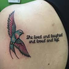 Inspiring words & phrases · starting @ $2.50 / tattoo · made in usa 43 Emotional Memorial Tattoos To Honor Loved Ones Stayglam
