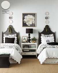 Black And White Themed Bedroom For Girls Holiday 2018 Catalog Paint Colors How To Decorate Twin Beds Guest Room Guest Bedrooms Guest Bedroom