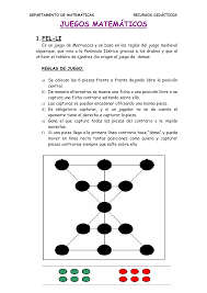A diferencia de los juegos inventados para una ocasión o los ejercicios impuestos en un al mismo tiempo, también es fácil observar que varios jugadores participando en un mismo juego participan de al participar de un juego, las reglas, los pactos y los símbolos cobran vida orientando a los. Https Pdf4pro Com File 47a3f Averroes Centros Tic 14002996 Helvia Sitio Upload Juegos Matematicos Pdf Pdf