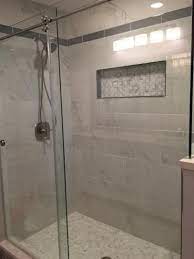 Home Depot Carrara 12x24 Porcelain Tile No Bullnose Avail User Used Gray Glass Tiles For Bullnose Bathroom Remodel Shower Shower Remodel Shower Wall Tile