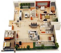 4 Bedroom House Layout Google Search 3d House Plans House Blueprints Dream House Plans