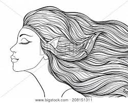 Explore more like elf ears coloring page. Young Beautiful Girl Vector Photo Free Trial Bigstock