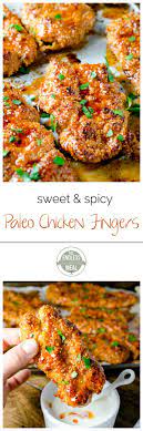 Sweet And Spicy Paleo Chicken Fingers Recipe Chicken Bites Recipes Spicy Chicken Bites Recipe Spicy Chicken Bites