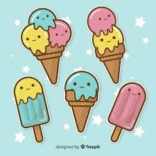 Download Hand Drawn Kawaii Ice Cream Characters Set For Free Ice Cream Illustration Ice Cream Cartoon How To Draw Hands