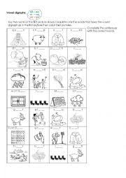 How do you teach digraph lists? Vowel Digraphs Listening Exercise Ee Ea Ai Ay Oa Ow Esl Worksheet By Laurita02