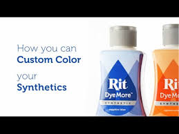 How To Use Rit Dyemore For Synthetic Fibers