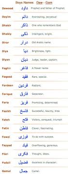 Boys Arabic Muslim Names Daw Gam Arabic Baby Boy Names Muslim Baby Names Arabic Baby Names