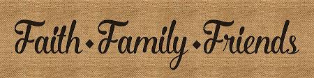 Check spelling or type a new query. Faith Family Friends Burlap Mixed Media By Marcee Duggar