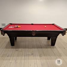 Finished Installing This 8 Foot Cl Bailey Duke With Traditional Mahogany Stain And Red Felt Irvine Mahogany Stain Red Felt Irvine