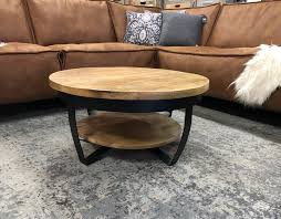 aanbieding ironwood salontafel paras zwart met mango hout industriele salontafels salontafel koffietafel