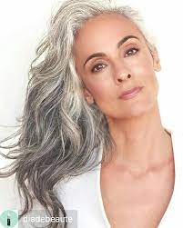 Pin By Sophia Sundlin On Beautiful Makeup And Hair Silver Grey Hair Long Gray Hair Hair Styles